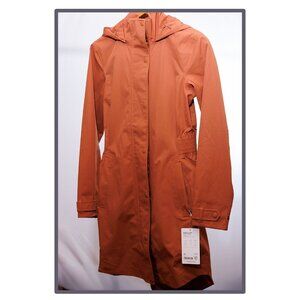 Athleta Rainout Sutro Long Trench XS Womens Nutmeg